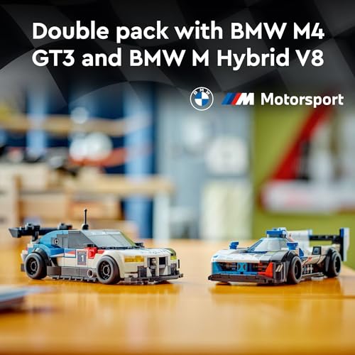 New LEGO Speed Champions BMW M4 GT3 & BMW M Hybrid V8 Race Cars (76922) - Image 2