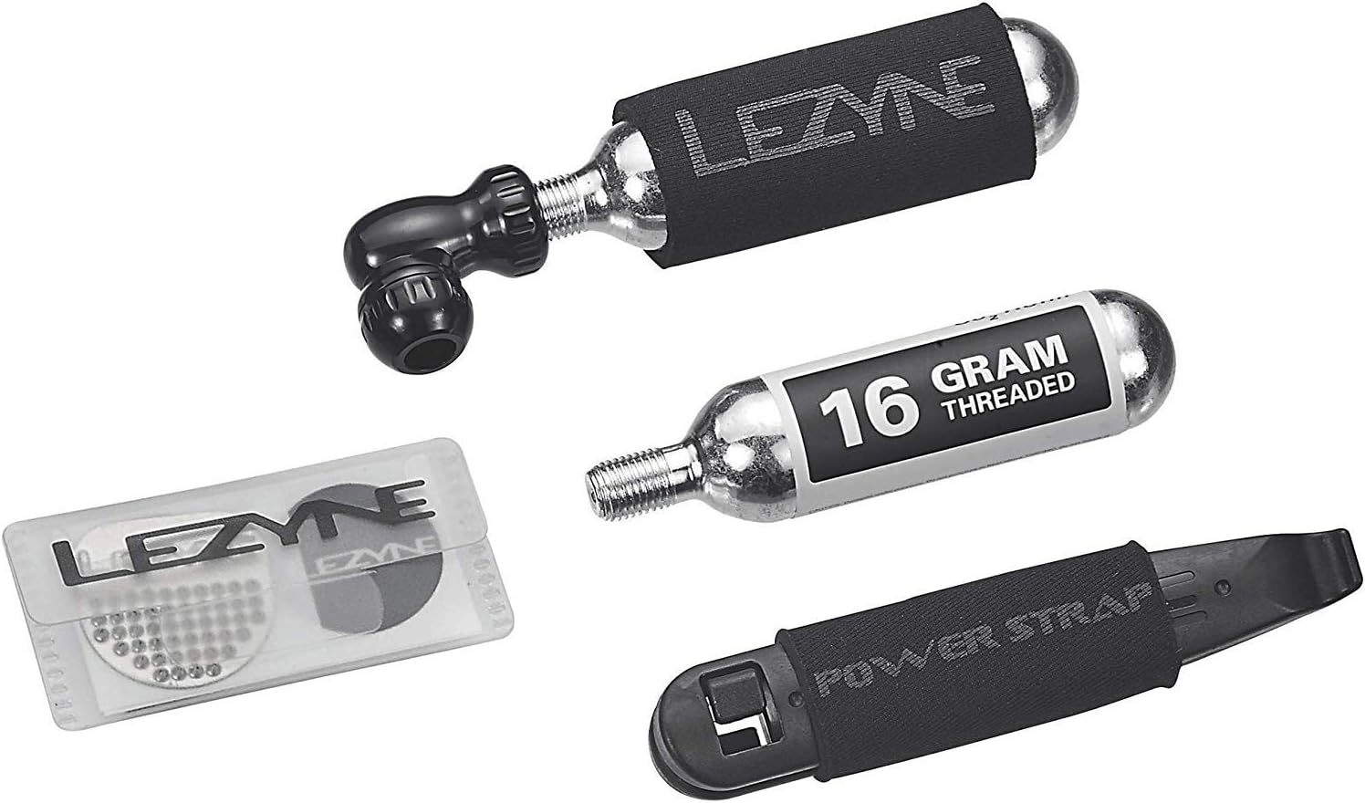 New Lezyne Twin Speed CO₂ Inflator & Tire Repair Kit (Black)