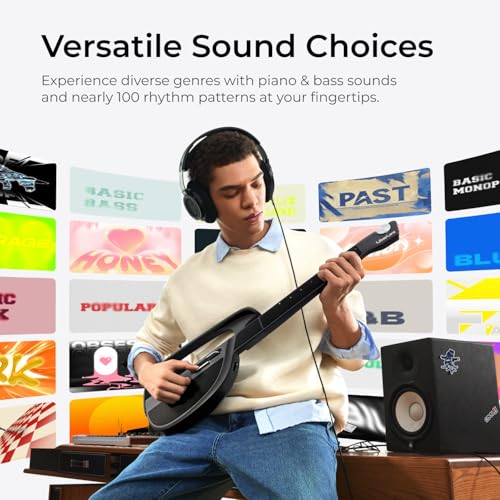 New LiberLive C1 Stringless Smart Foldable Travel Guitar (Green) - Image 5
