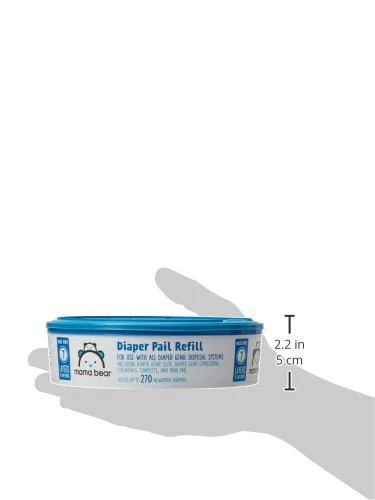 New Mama Bear Diaper Pail Refills for Genie Pails, Unscented, 270 Count - Image 6