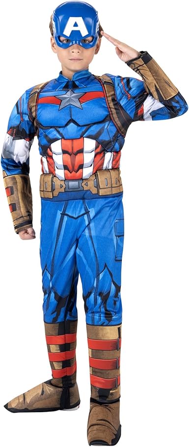 New Marvel Captain America Youth Halloween Costume (Large)