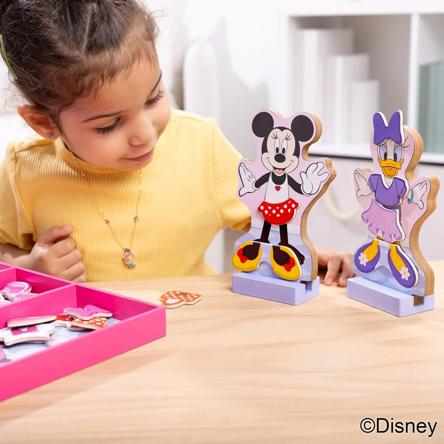 New Melissa & Doug Disney Minnie & Daisy Magnetic Dress-Up Set - Image 6