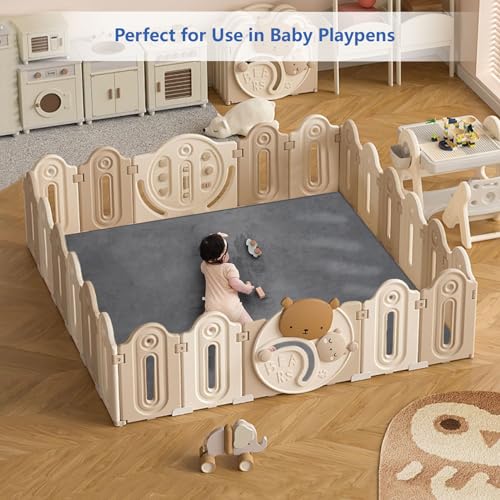 Huloo Sleep Memory Foam Baby Play Mat (Dark Gray) - Image 6