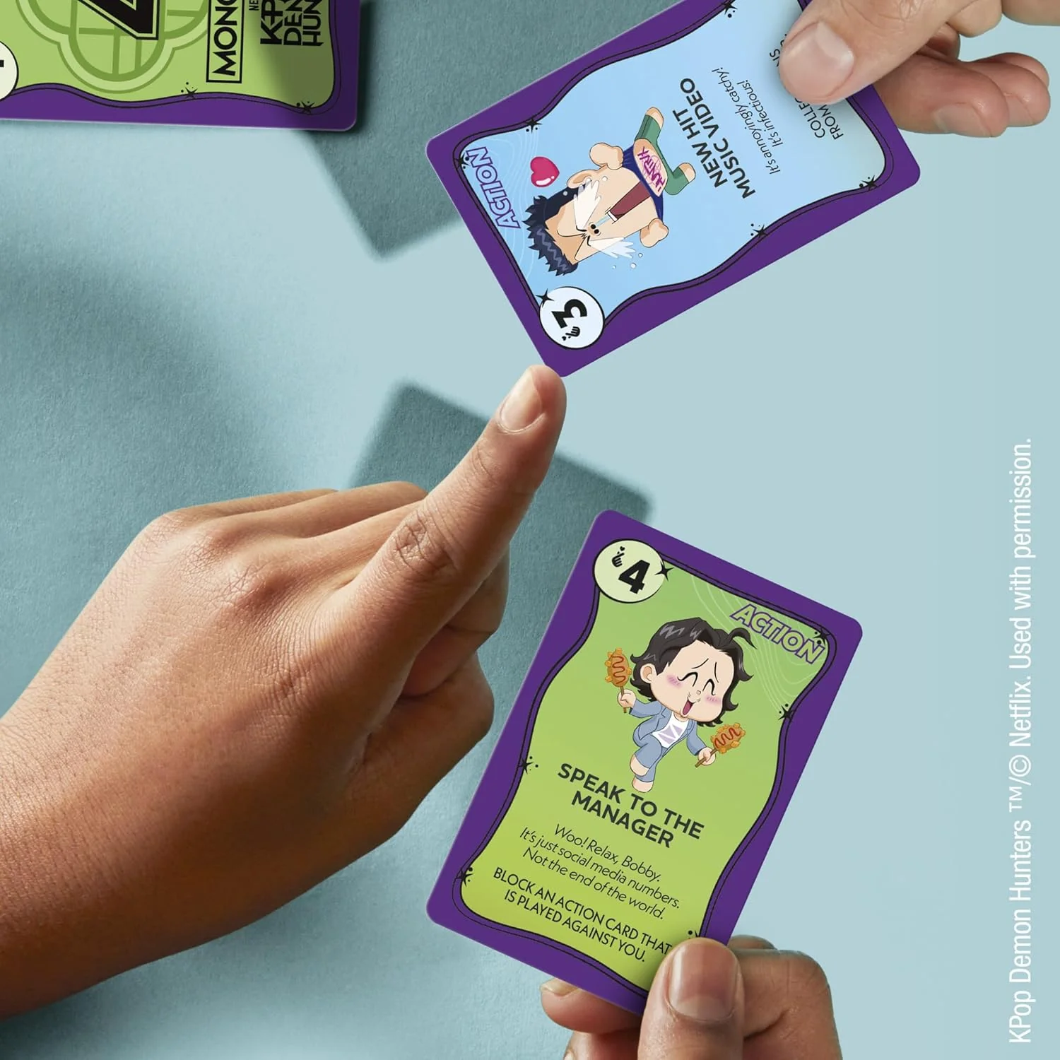 New Monopoly Deal Kpop Demon Hunters Card Game - Image 2