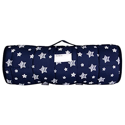 Moonsea Toddler Nap Mat with Pillow and Blanket (Navy) - Image 5
