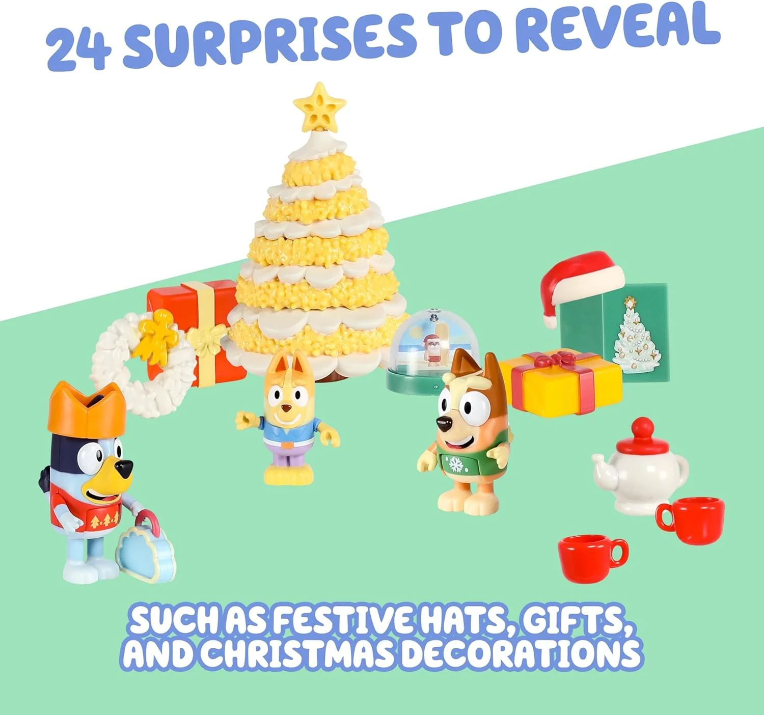 New Moose Toys Bluey 24 Day Advent Calendar Toy Set - Image 2