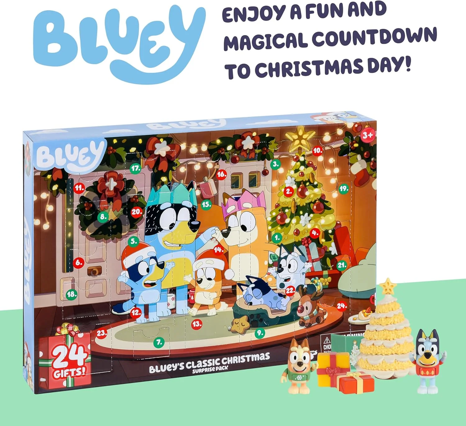 New Moose Toys Bluey 24 Day Advent Calendar Toy Set - Image 3