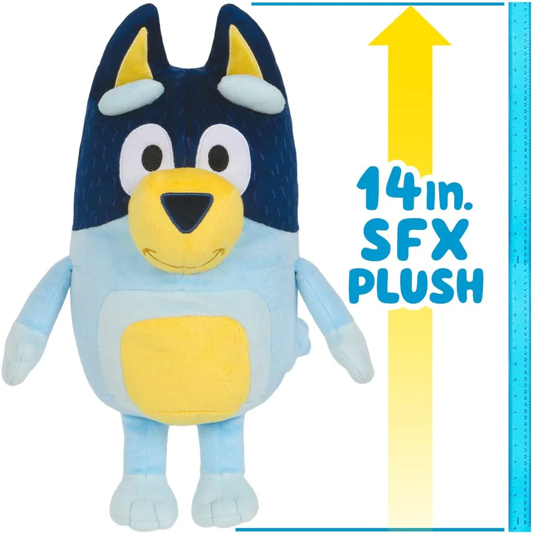New Moose Toys Bluey Talking Bandit Plush Toy (Bandit) - Image 2