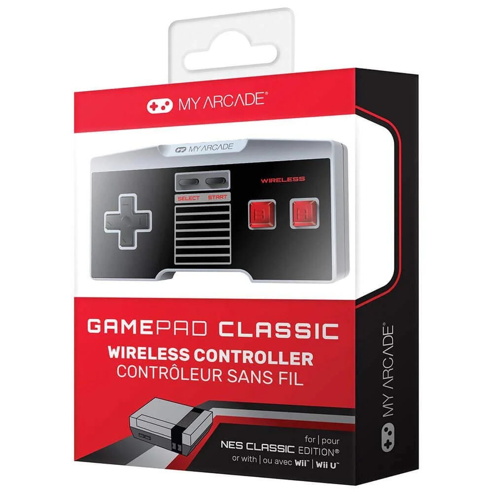 New My Arcade GamePad Classic Wireless Controller for NES Wii and Wii U - Image 4