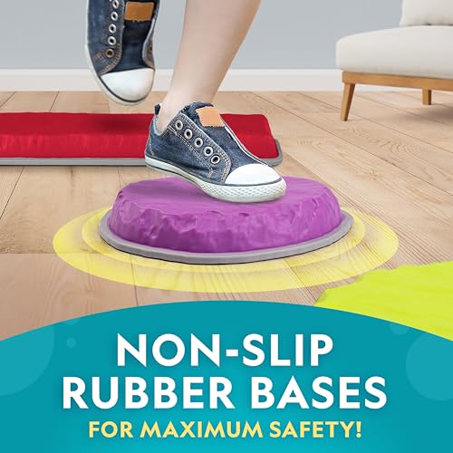 New National Geographic Kids 12-Piece Stepping Stones & Balance Beams Set - Image 4