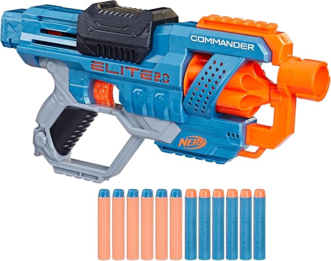 New NERF Elite 2.0 Commander RD-6 6-Dart Drum Foam Blaster