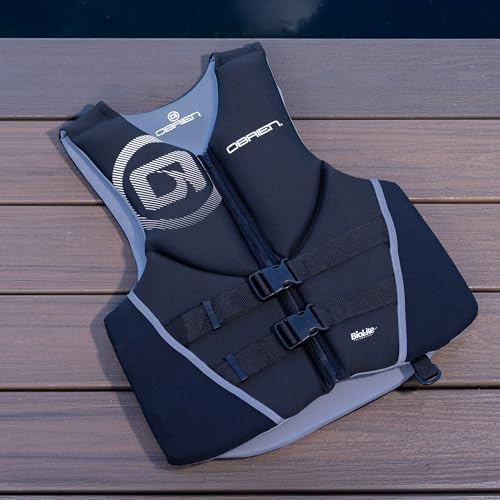 O'Brien Men's Traditional Neoprene USCGA Life Jacket (Medium/Black) - Image 2