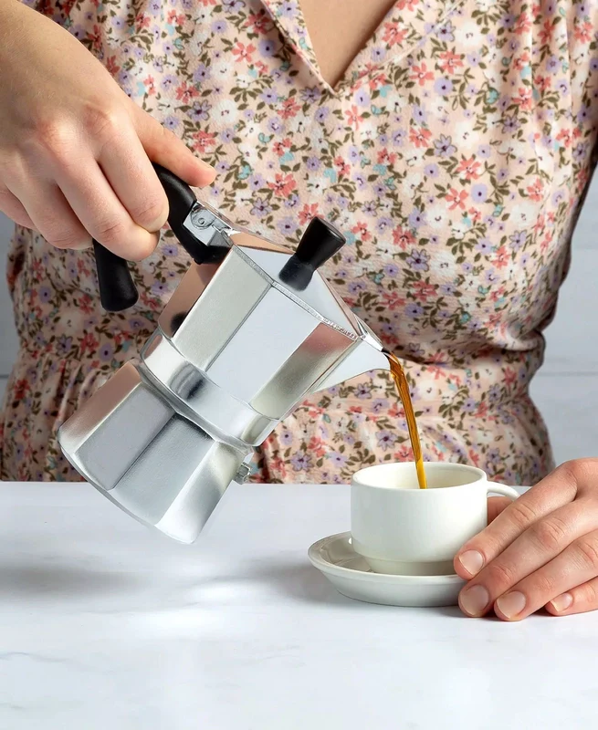 New Primula Aluminum Stovetop 3-Cup Espresso Maker - Image 4