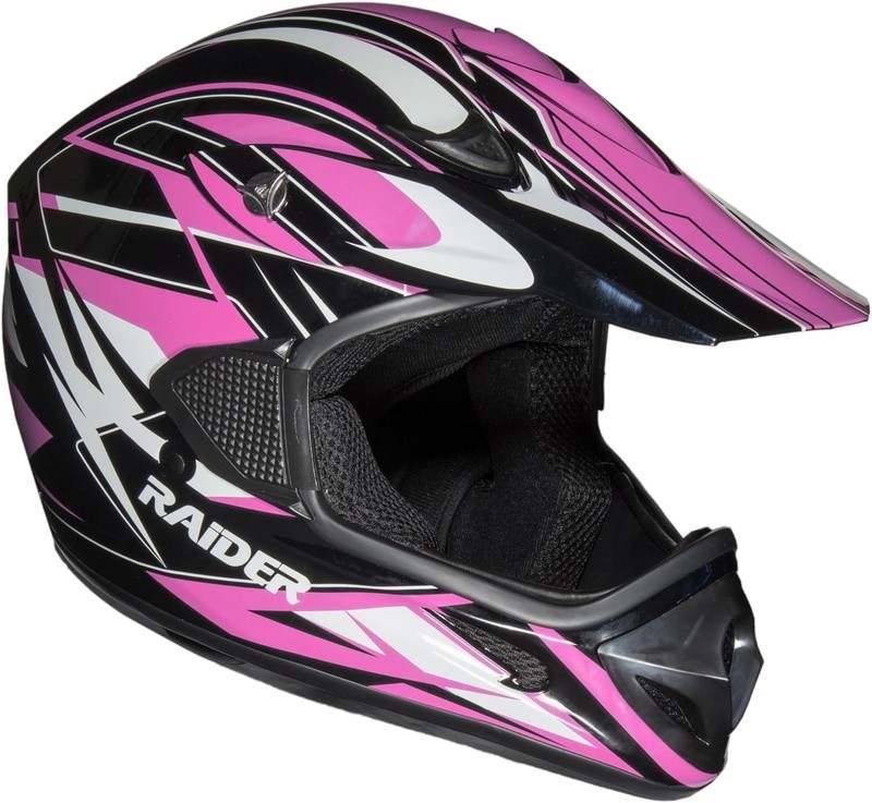 FINAL SALE New Raider RX1 Adult MX Off-Road Helmet (Pink / Medium) FINAL SALE - Image 2