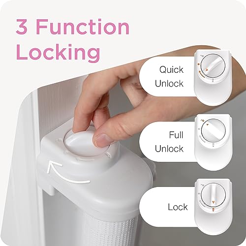 FINAL SALE New Perma Child Safety Retractable Baby Gate 41" Tall, 71" Wide (White) - Image 4