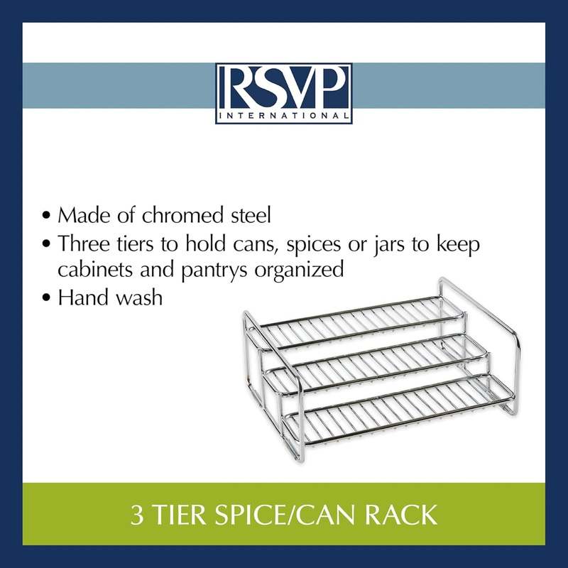 New RSVP International Can Rack/Spice Jar Organizer - Image 8
