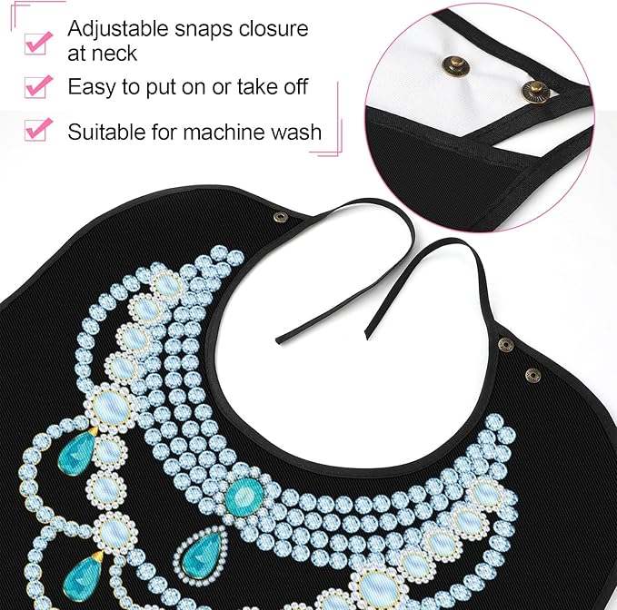 New SATINIOR Adult Bibs for Women, 6-Pack (Necklace Style) - Image 3