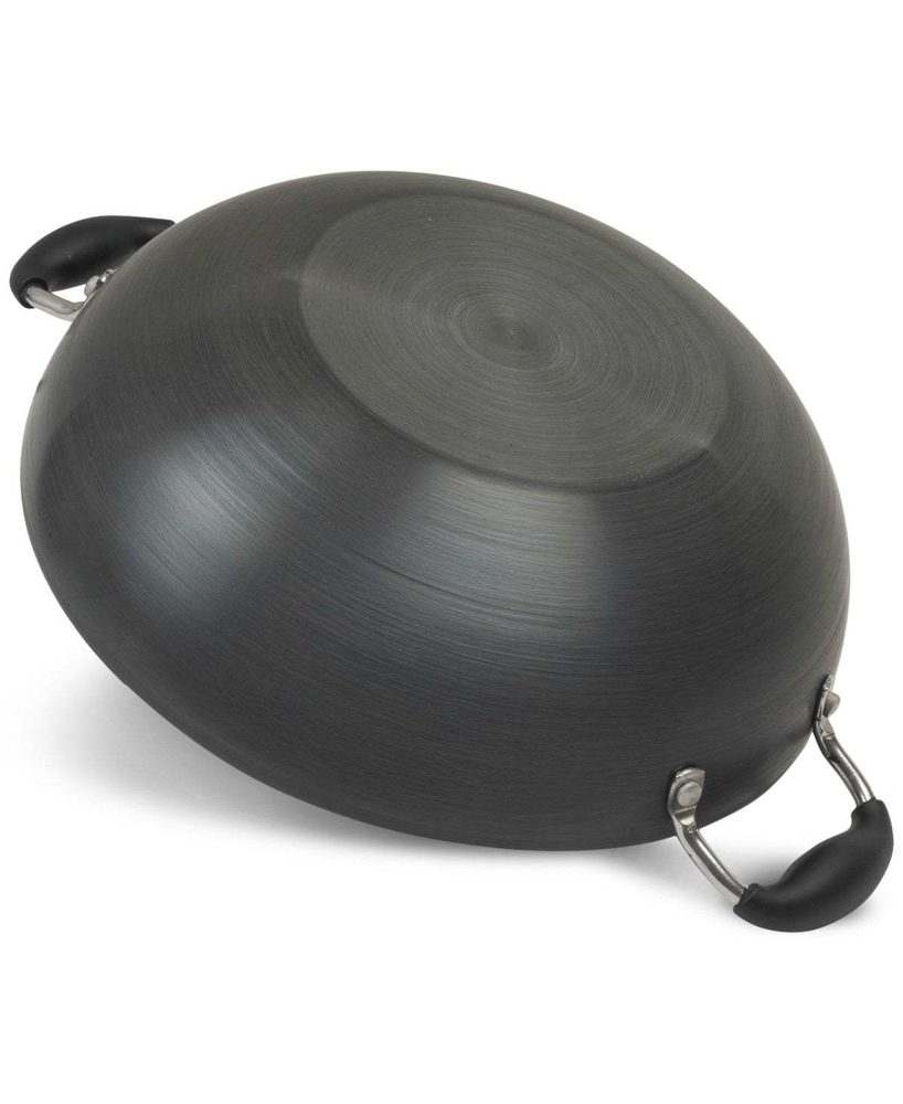 New Sedona Kitchen 12.5-Inch Hard-Anodized Nonstick Wok with Lid (Black) - Image 3