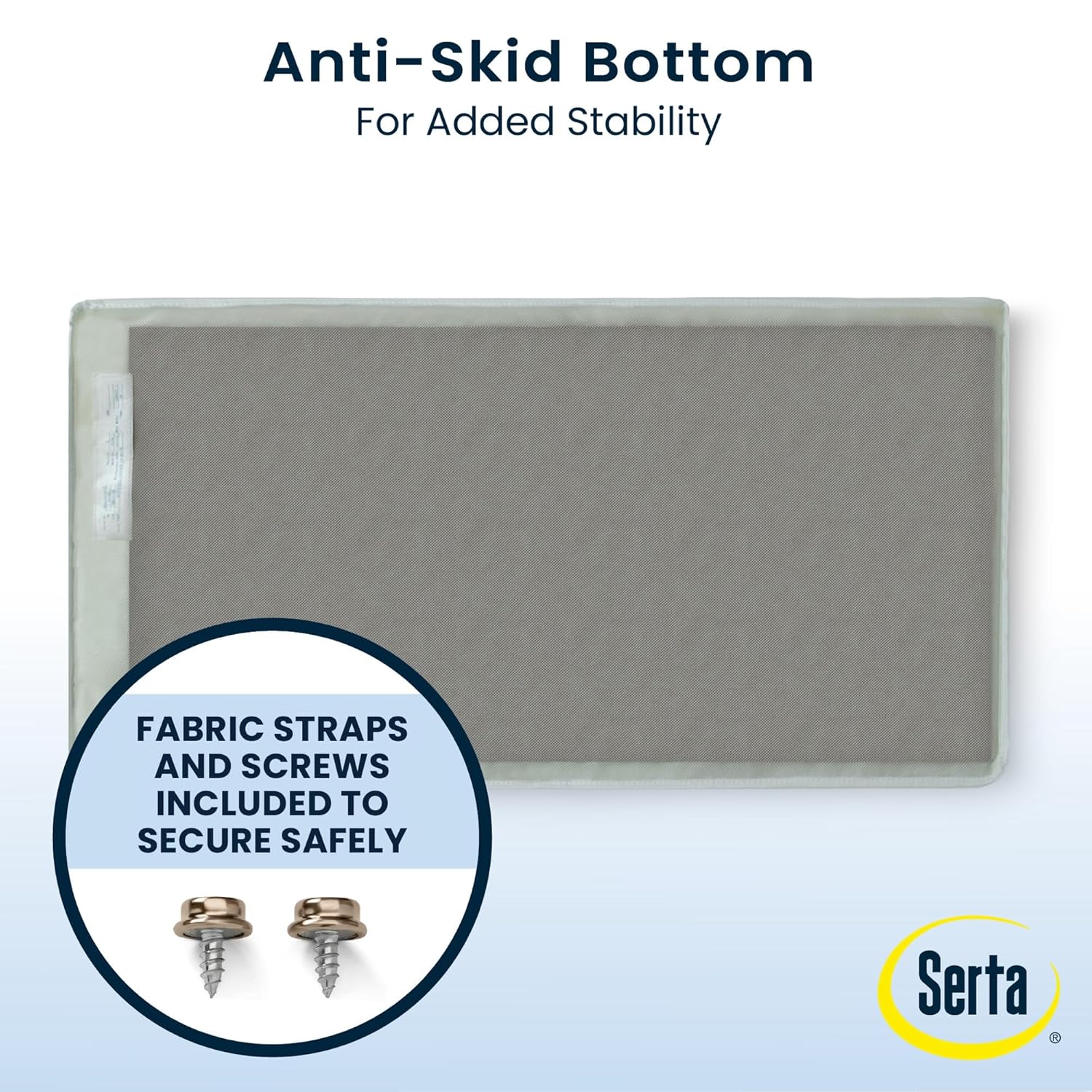 New Serta Foam Contoured Changing Pad with Waterproof Cover (White) - Image 6