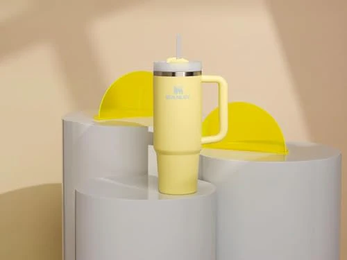 New Stanley Quencher H2.0 30 oz Tumbler with Handle (Pomelo) - Image 4