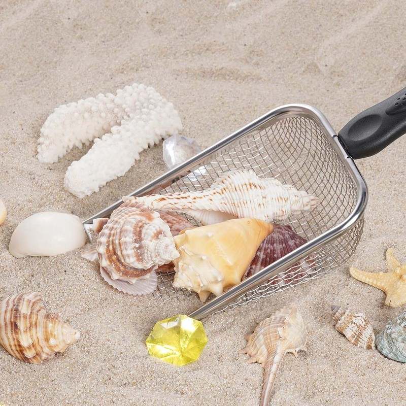 New SUMERSHA Beach Mesh Shovel Sand Sifter Shell Collecting Tools - Image 2
