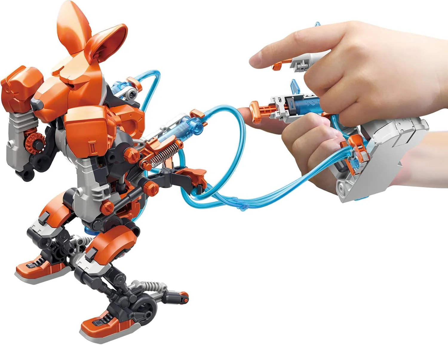 New Thames & Kosmos Hydraulic Boxing Bots Building Set (White/Blue) - Image 3