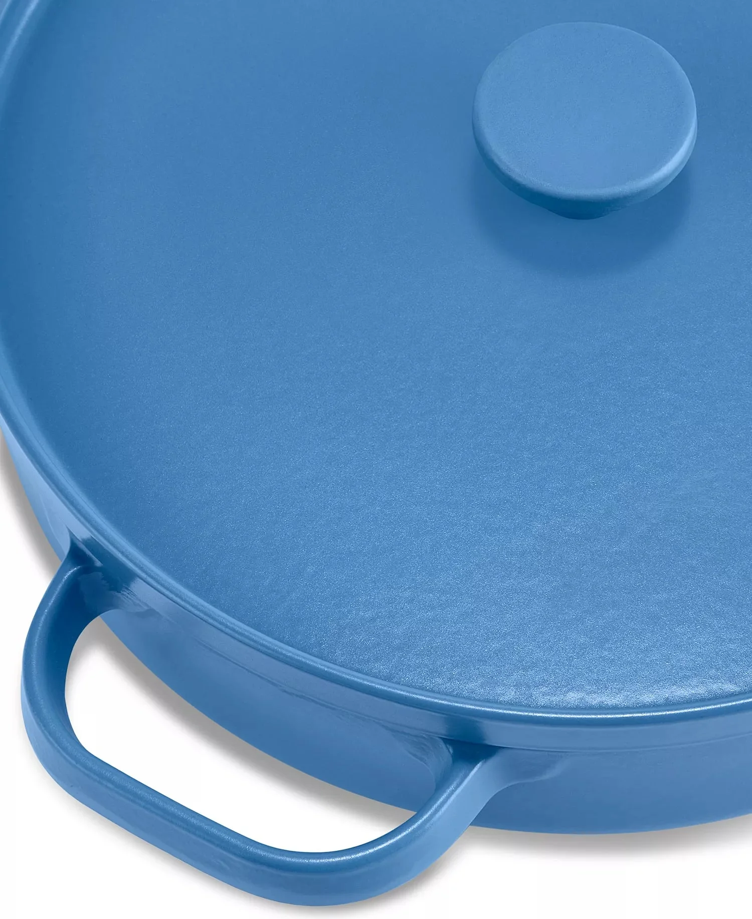New The Cellar Enameled Cast Iron 3.5-Qt Braiser (Blue) - Image 4