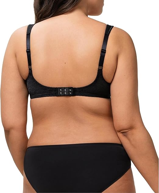 New Triumph Comfort Minimizer W X Bra Minimizer Bra for Women Cup Sizes C-DDD (Black) - Image 3