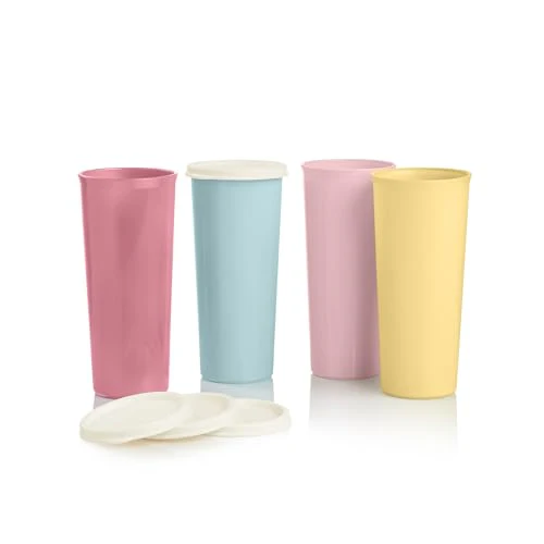 New Tupperware Tumbler Set, 12 Count, Dishwasher Safe and BPA Free (12 Tumblers, 12 Lids, 16 fl oz each) - Image 7
