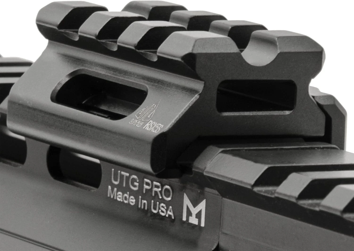 New UTG Super Slim Picatinny Riser Mount 1/2 Inch 3 Slots (Black) - Image 3