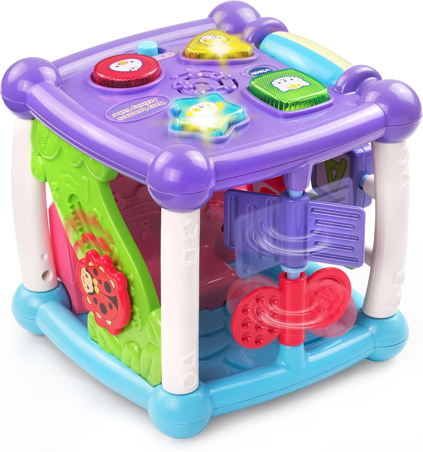 New VTech Busy Learners Activity Cube (Purple) - Image 2