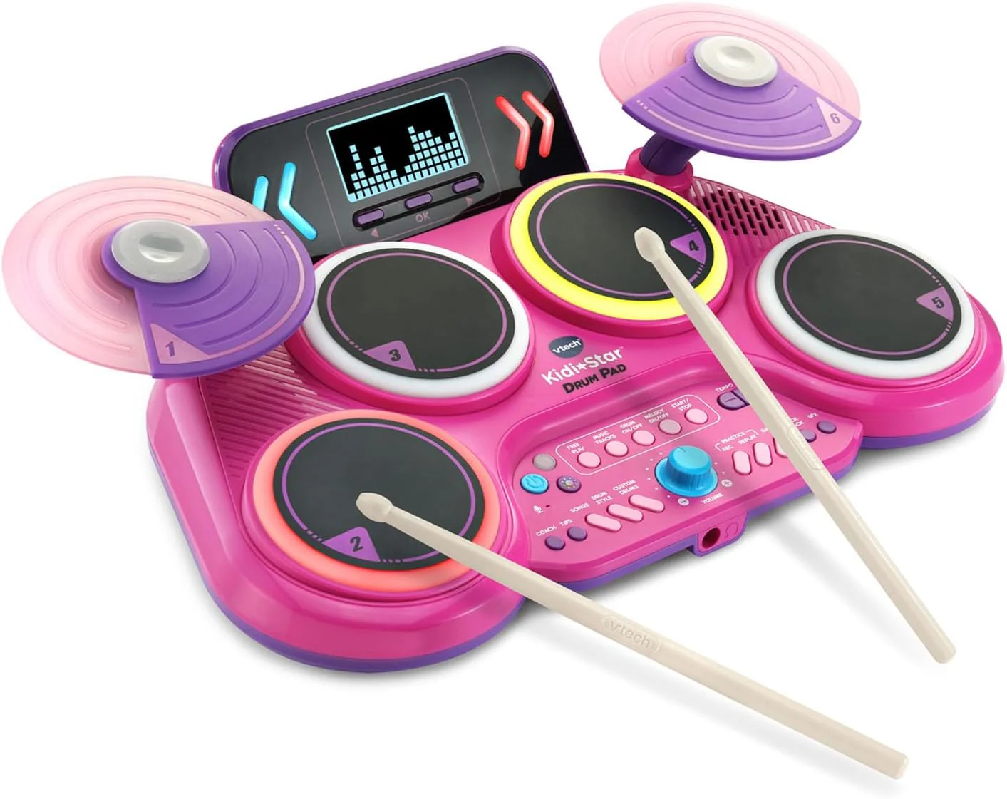 New VTech Kidi Star Drum Pad (Pink) - Image 9