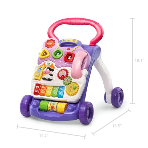 New VTech Sit-to-Stand Learning Walker Activity Toy (Lavender) - Image 2