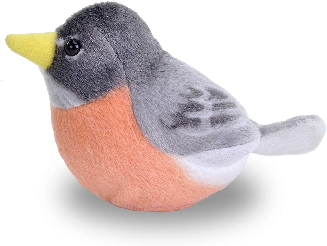 New Wild Republic Audubon American Robin Plush with Authentic Sound - Image 4