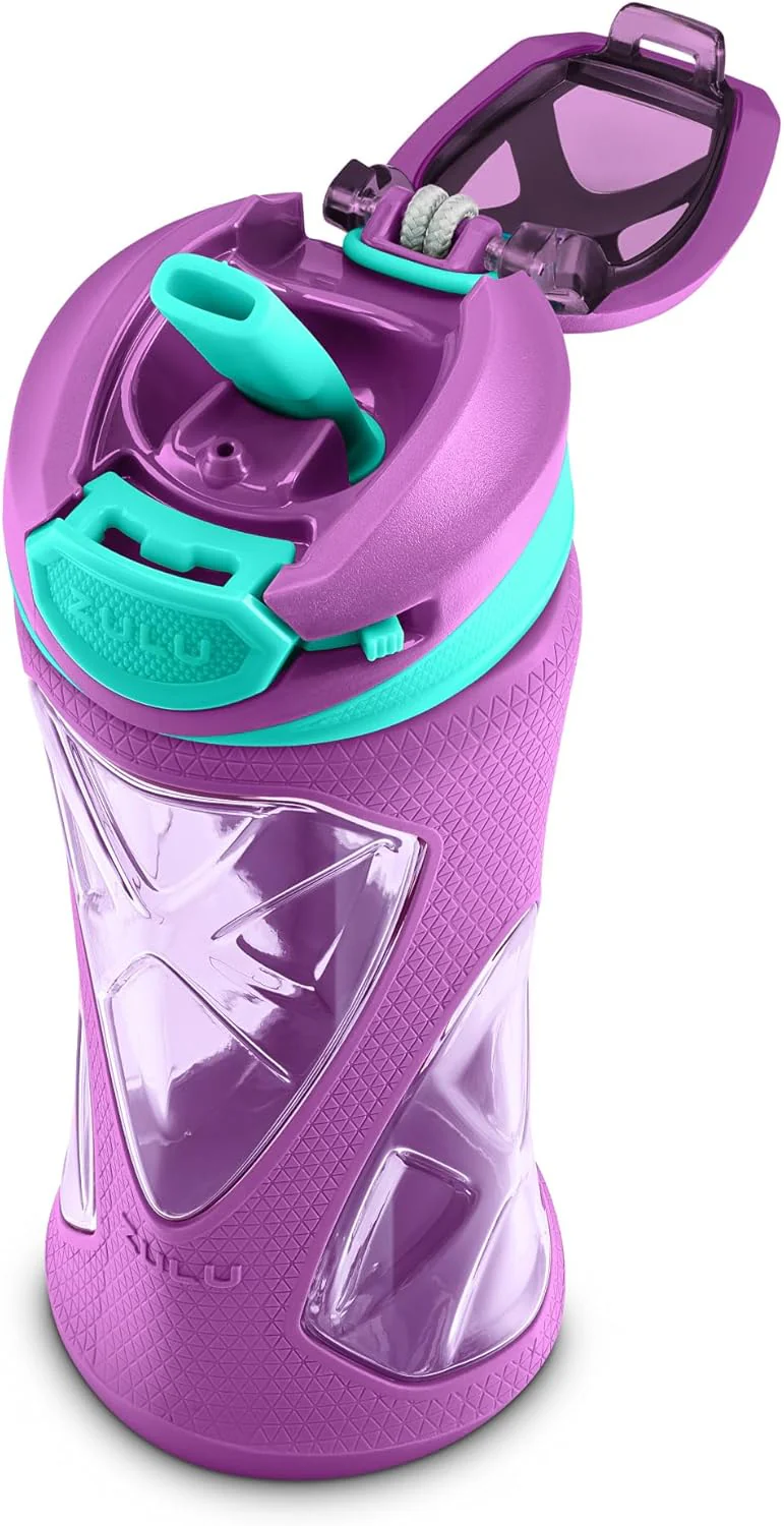 New Zulu Torque 16 Ounce Kids Water Bottle (Purple) - Image 3