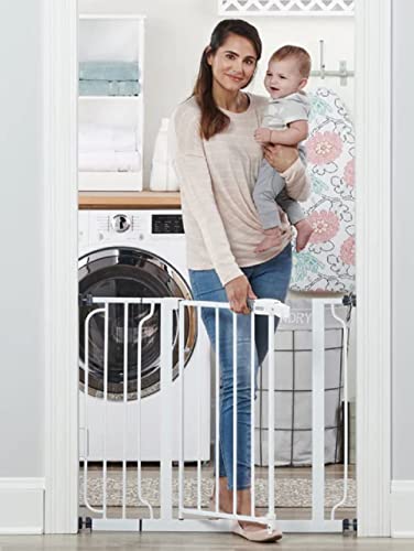FINAL SALE New Regalo 30" Tall Easy Step Baby Gate Extra Wide 29" to 38.5" Wide (White) - Image 4