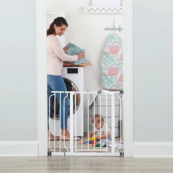 FINAL SALE New Regalo 30" Tall Easy Step Baby Gate Extra Wide 29" to 38.5" Wide (White) - Image 5