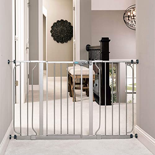 FINAL SALE New Regalo Easy Step 49-Inch Extra Wide Baby Gate 29" to 49" Wide (Platinum) - Image 5