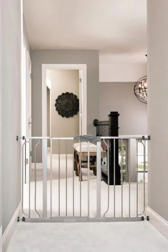 FINAL SALE New Regalo Easy Step 49-Inch Extra Wide Baby Gate 29" to 49" Wide (Platinum) - Image 6