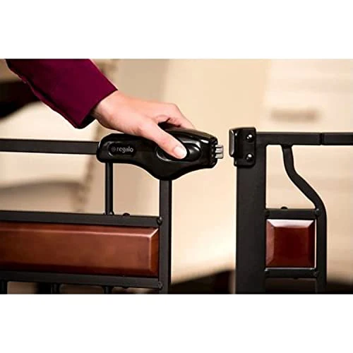 FINAL SALE New Regalo Home Accents Extra Tall & Wide Gate 30" to 41.5" Wide (Black Wooden) - Image 6