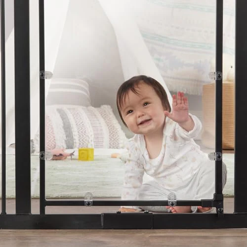FINAL SALE Regalo In Sight Walk-Through Safety Gate 29" to 35" Wide (Black) - Image 3