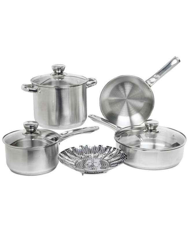 Sedona Kitchen Stainless Steel 8-Piece Cookware Set