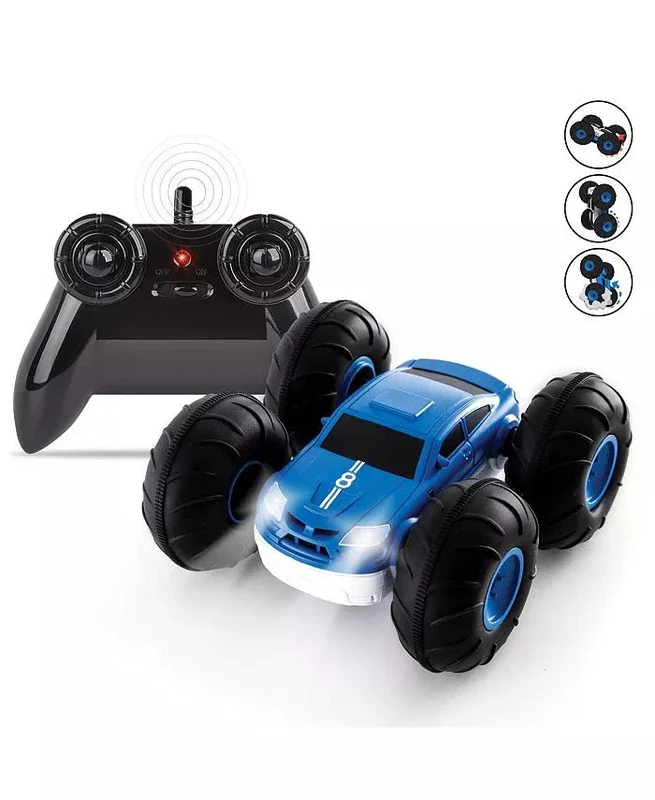 Sharper Image RC Flip Stunt Rally Vehicle (Medium Blue) - Image 3