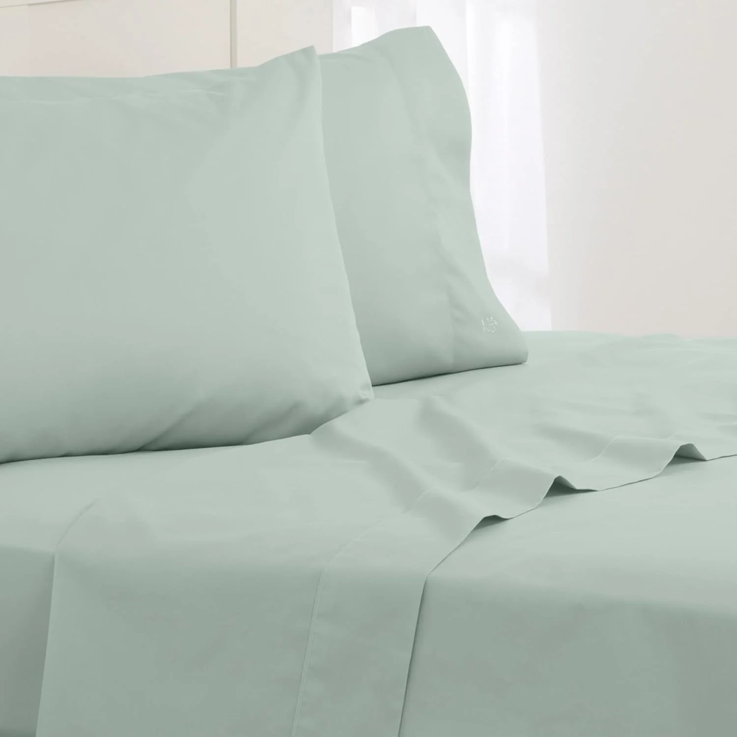 Southern Tide Cotton Twill 4-Piece Queen Sheet Set (Green) - Image 3