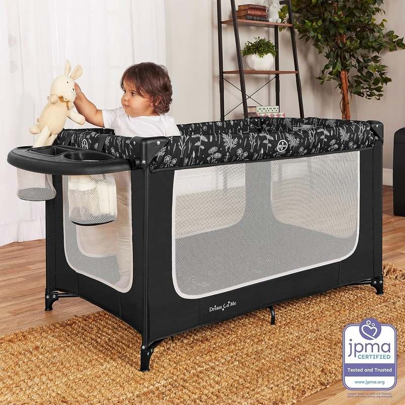 Dream On Me Emily Rose Deluxe Playard (Black) - Image 2