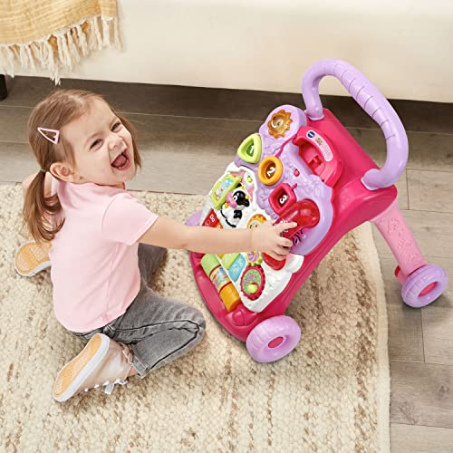 New VTech Sit-to-Stand Learning Walker Activity Toy (Pink) - Image 3